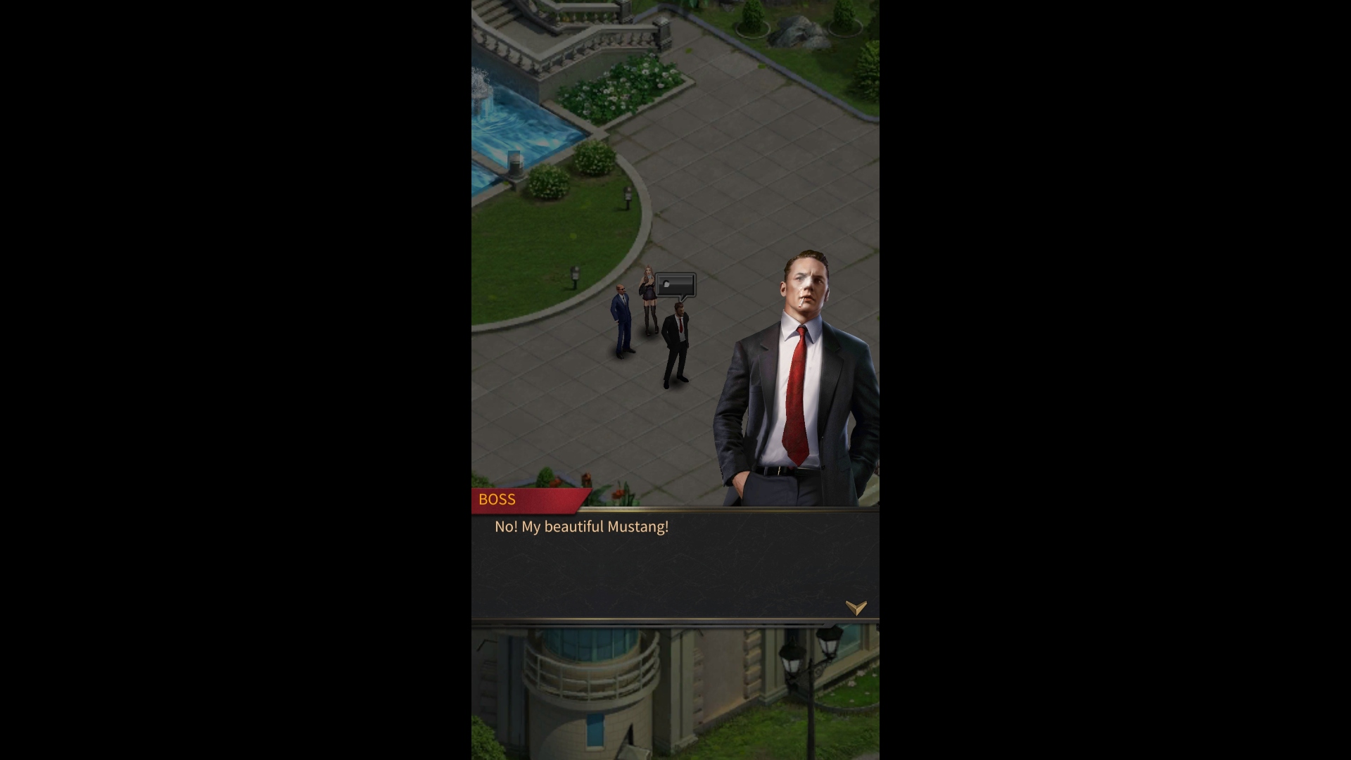 Best mobile games - Mafia City. Image shows a man saying 