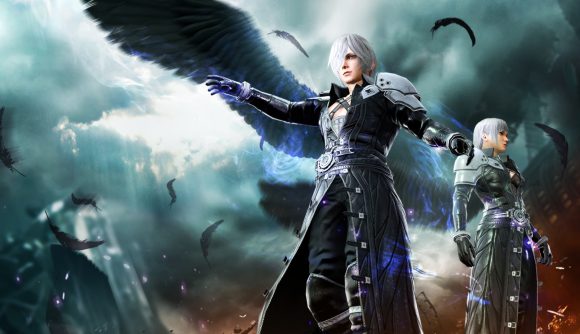Key art that shows a new outfit for Sephiroth in FF7FS