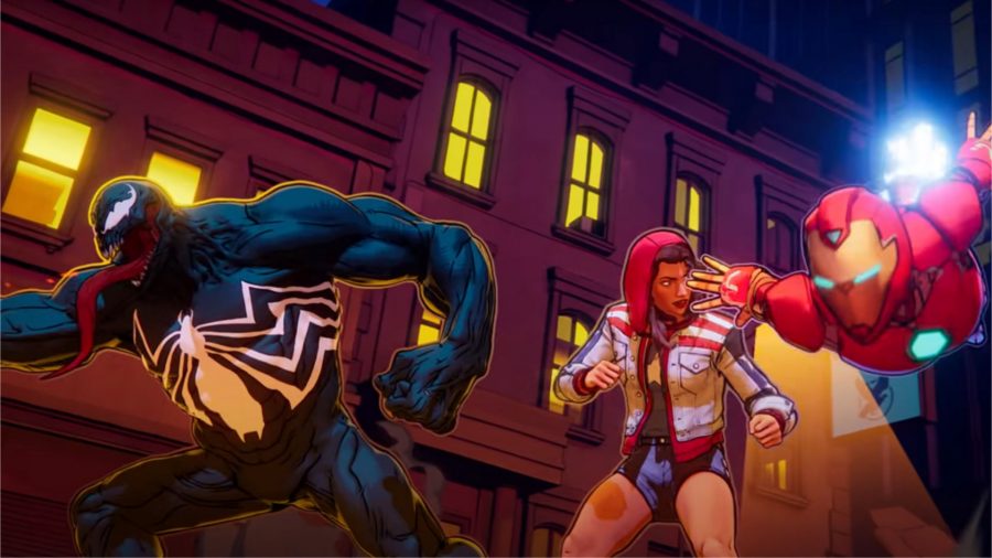 Venom, America Chavez, and Iron Man