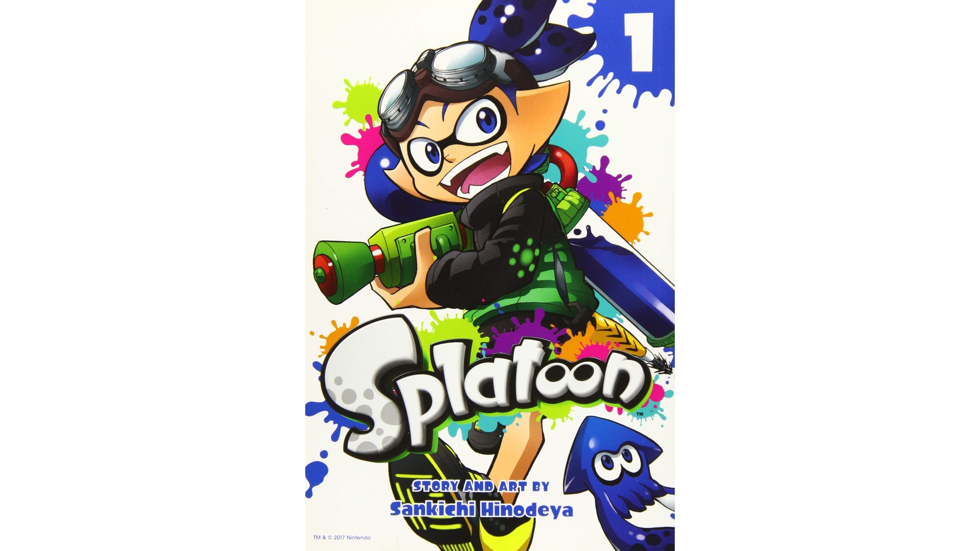 Nintendo gifts: image shows the front cover of the first volume of the Splatoon manga.