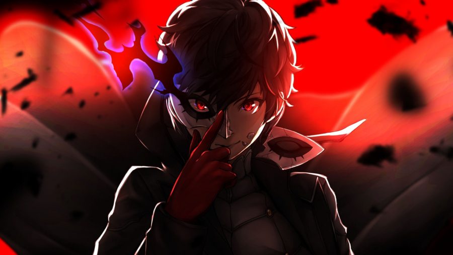Joker with a cracked mask Persona 5 wallpaper