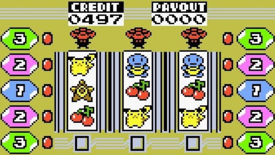 Pokémon game corner slot machine from Pokémon Gold and Silver 