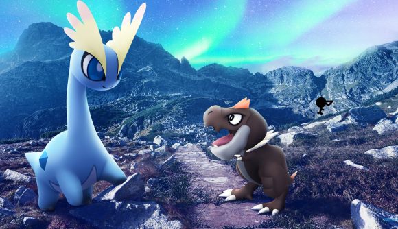 Amarua and Tyrunt in Pokémon Go Adventure Week 2022