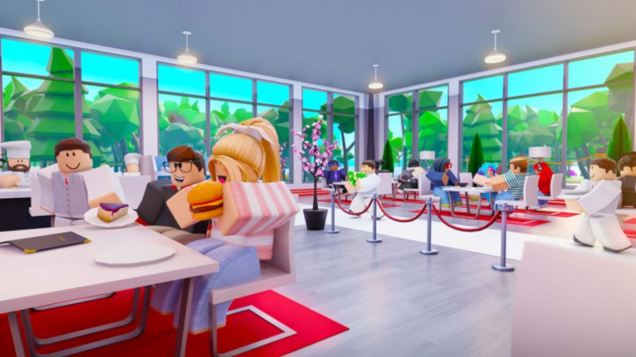 Key art of My Restraunt, one of the newer Roblox Discover page games