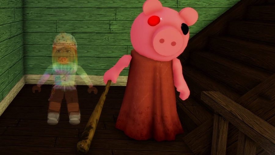 Creepy screenshot from Piggy, one of the Roblox Discover page gam