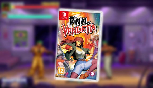 Final Vendetta Giveaway: An image shows a pixelated scene, with characters moving and fighting through the streets