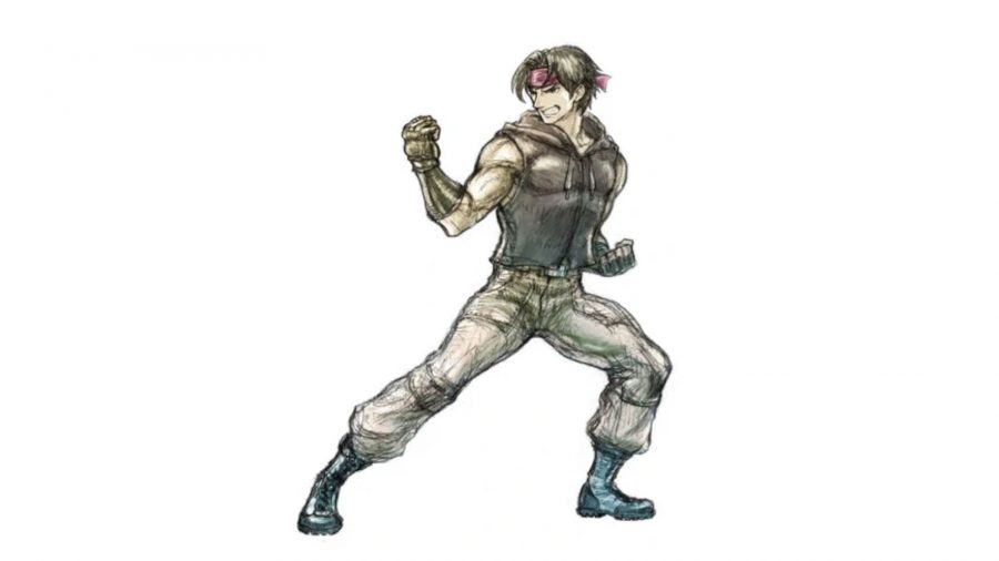 Live A Live characters - Masaru in his fighting pose