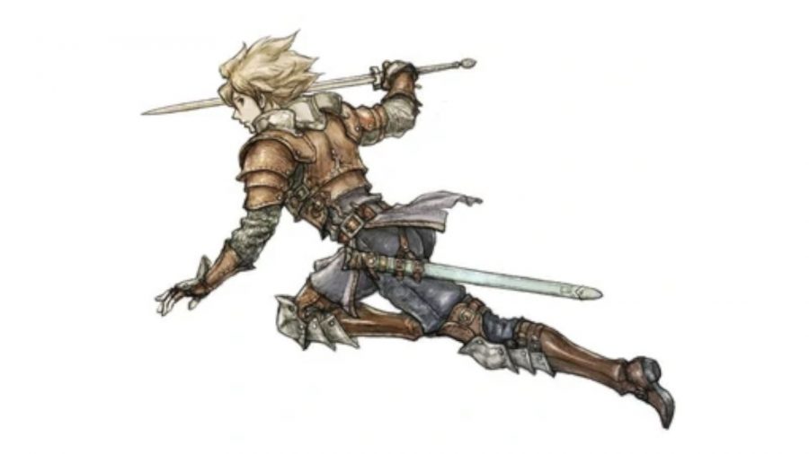 Live A Live characters - Oersted lunging forward with his sword to perform an attack