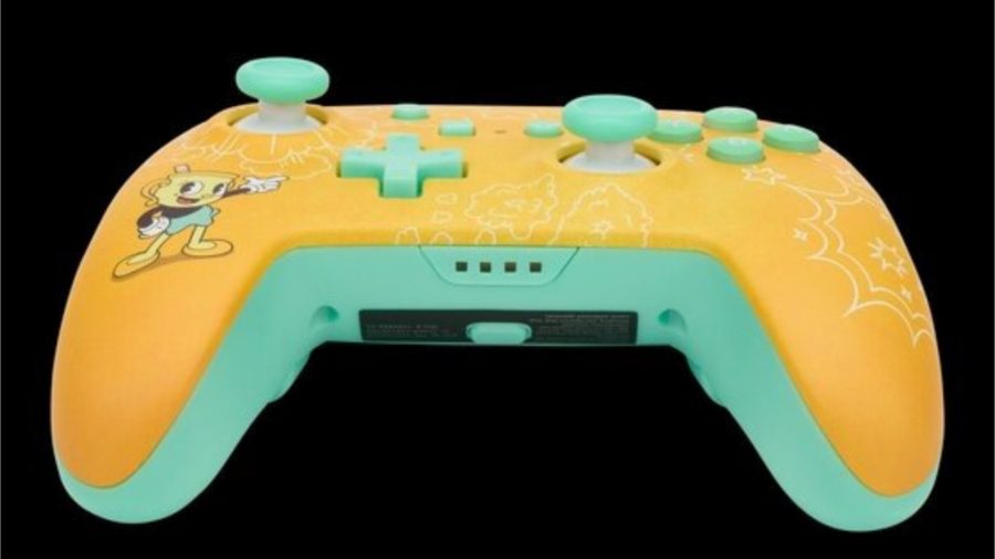 A bottom view of the Ms Chakice controller