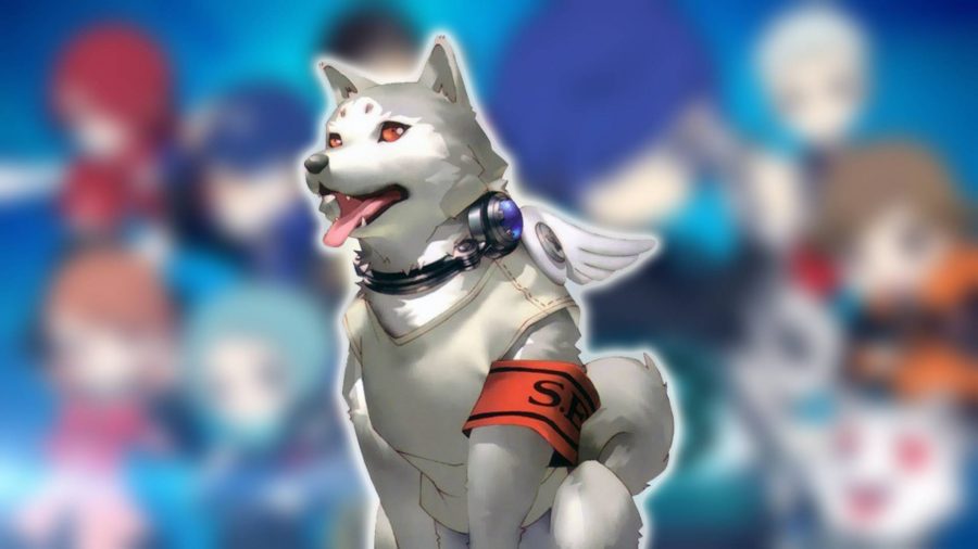 Persona 3 characters: Koromaru from Persona 3 Portable are visible