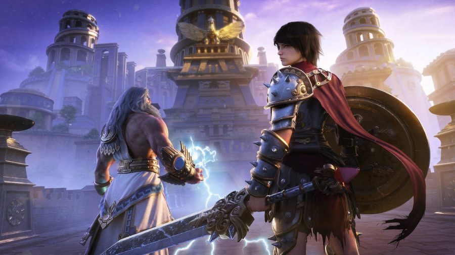 Smite patch notes: Key art shows characters from the game Smite