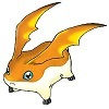 Patamon sprite with the classic orange wings and white belly design