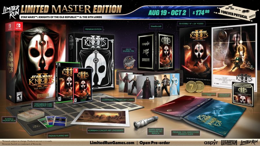 Everything included in the Star Wars Knights of the Old Republic II Lords Master Edition